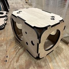木製ボックス　30cm×30cm×45cm 組み立て式　の画像