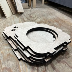木製ボックス　30cm×30cm×45cm 組み立て式　の画像