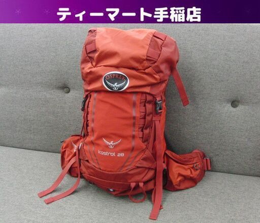 OSPREY Kestrel28 バックパック リュック 26L レッド 日帰り 赤 オスプレー ケストレル28 トレッキング 登山 ハイキング 札幌 手稲