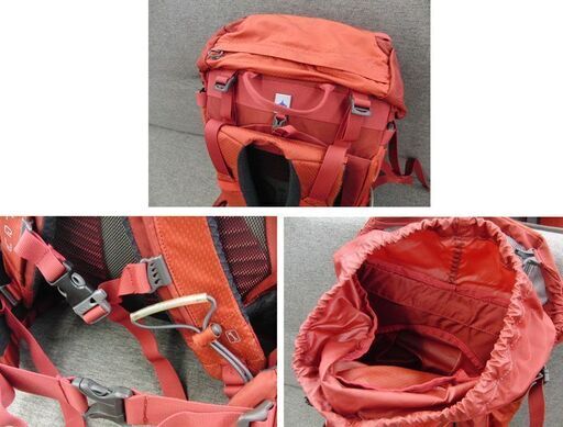 OSPREY Kestrel28 バックパック リュック 26L レッド 日帰り 赤 オスプレー ケストレル28 トレッキング 登山 