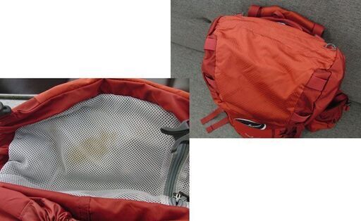 OSPREY Kestrel28 バックパック リュック 26L レッド 日帰り 赤 オスプレー ケストレル28 トレッキング 登山 