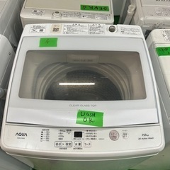 早い者勝ち大セール‼️‼️＋ご来店時、ガン×2お値引き‼️AQUA(アクア) 2022年製 7.0kg 洗濯機?