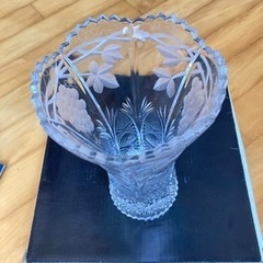 【新品未使用】HOYAクリスタル　大きな花瓶