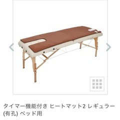 【期間限定SALE】エステベッド、カバー2つ、ヒートマット、スチーマー、マクラ3つ　8点の画像