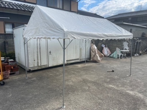 イベントテント 仮設テント パイプテント　組み立て式 1.5×2間