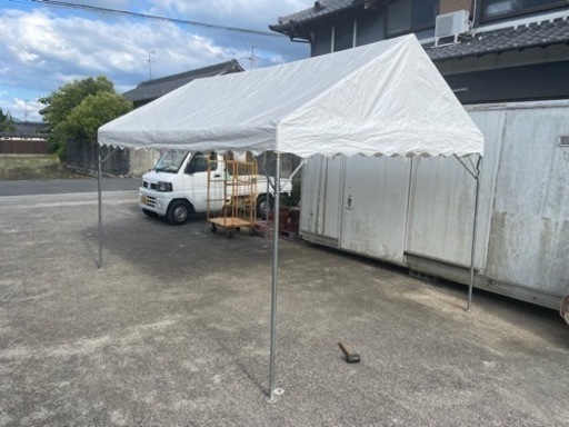 イベントテント 仮設テント パイプテント　組み立て式 1.5×2間