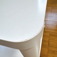 IKEA　TINGBY ティングビー ソファサイドテーブル キャスター付き, ホワイトの画像