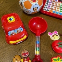 幼児　子供　キッズ　アンパンマン　知恵玩具　セット　ひらがなタブレット　ボールなど　おもちゃ　セット　まとめ売りの画像