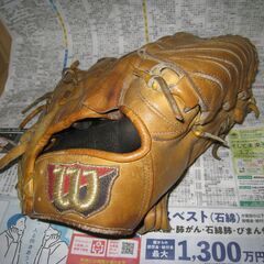 使用感大　WILSON　ウィルソン　グローブ　グラブ　指カバー　...