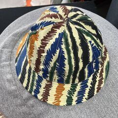 【新品・未使用】シルク100% 絹 バケットハット 帽子 61cmの画像