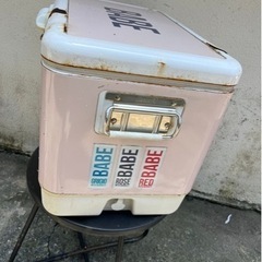 希少‼️US🇺🇸colmanコールマンスチールクーラーベルトBABEベイビーオリジナルロゴ入り🍉プロフ必読の画像