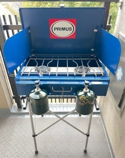 イワタニ プリムス PRIMUS ツーバーナー P-2BFL BBQ キャンプ　コンロセット
