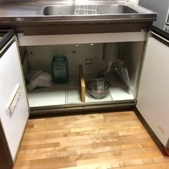 値下げしました！　家具 収納家具 キャビネット　流し台　キッチンシンクの画像
