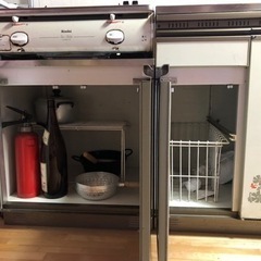値下げしました！　家具 収納家具 キャビネット　流し台　キッチンシンクの画像