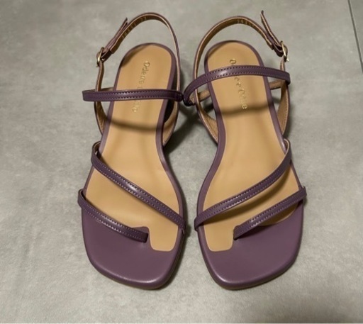 16500円 新品 ユナイテッドアローズ　Odette e Odile 本革　サンダル パープル