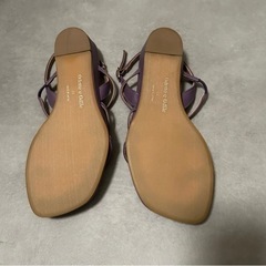 16500円 新品 ユナイテッドアローズ　Odette e Odile 本革　サンダル パープルの画像