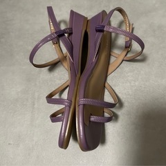 16500円 新品 ユナイテッドアローズ　Odette e Odile 本革　サンダル パープルの画像