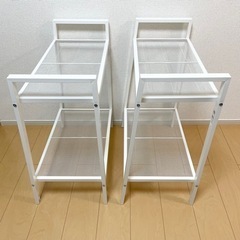 【直接引渡】IKEA イケア LERBERG レールベリ 2点まとめ シェルフユニット ホワイト 極美品 の画像