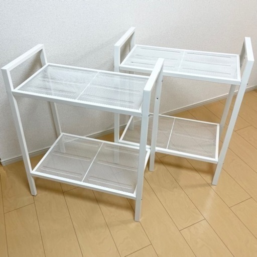 【直接引渡】IKEA イケア LERBERG レールベリ 2点まとめ シェルフユニット ホワイト 極美品