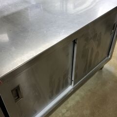 業務用　両面引戸付き調理台　マルゼン（中古）