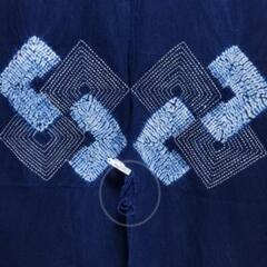 毛糸　紺系(未使用 500g相当)の画像