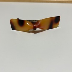 【新品未使用品】リボンバレッタ　べっ甲風③の画像