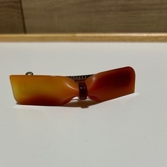 【新品未使用品】リボンバレッタ　べっ甲風　⑤