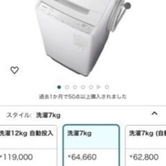 取引相手仮確定　世界の日立　全自動洗濯機の画像