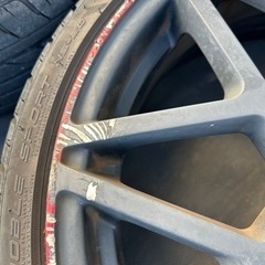 軽自動車⭐︎17インチ⭐︎バリ山/ガリ傷有り⭐︎社外ホイール　カスタム　165/40R17 　の画像