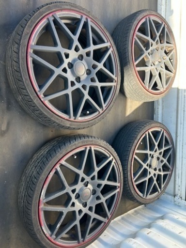 軽自動車⭐︎17インチ⭐︎バリ山/ガリ傷有り⭐︎社外ホイール　カスタム　165/40R17