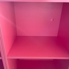 カラーボックス　ピンク　家具　収納の画像