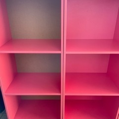 カラーボックス　ピンク　家具　収納の画像