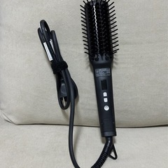 SALONIA サロニア ストレートヒートブラシ スリム ブラッ...