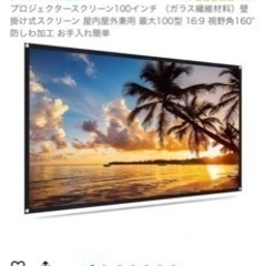 100インチスクリーンの画像