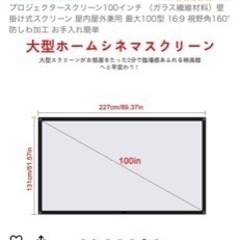 100インチスクリーンの画像