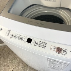 ☑︎ご成約済み🤝 AQUA 洗濯機7kg✨ 最新！2023年製💫 ガラス🪞の画像