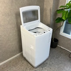 ☑︎ご成約済み🤝 AQUA 洗濯機7kg✨ 最新！2023年製💫 ガラス🪞の画像
