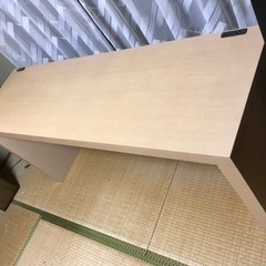 長机　木製　コンセント4個付