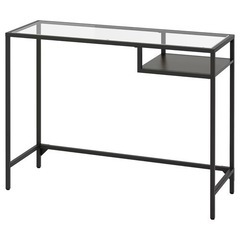 IKEA 透明デスク ブラック