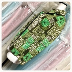 ꒰未使用꒱昭和レトロ 幾何学模様 春夏系 長袖 ジャケット 緑系 ヴィンテージの画像