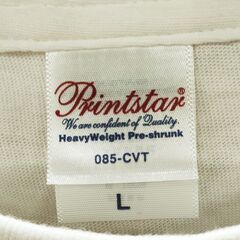 【お取引成立済みです】★Lサイズ 9枚☆プリントスター無地オフ白Tシャツ差し上げます☆【ジャンク】【1枚あたりの価格100円にて】Printstar ★【現地引き取りのみ】の画像