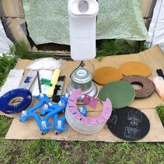 ポリッシャー１２インチ　清掃道具セット