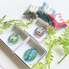 刺繍ブローチ教室講習会参加者募集しますの画像