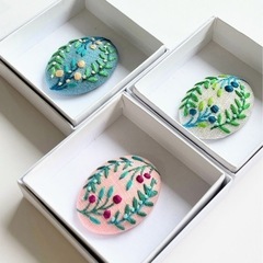 刺繍ブローチ教室講習会参加者募集しますの画像