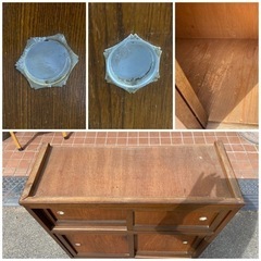 収納棚　食器棚　家具  収納家具 キャビネット　昭和レトロ　古民家  古家具の画像