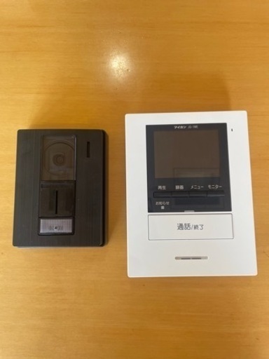 録画機能付テレビドアホンセット　中古品