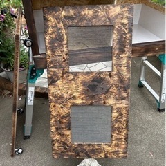 爬虫類ゲージ2個、キャスター付き台車の画像