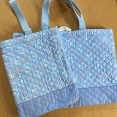 レッスンバッグ　上履き入れ　中古品　バレリーナ柄　