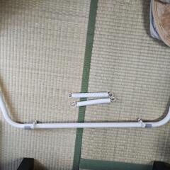 【ジャンク】ニトリ シングル 折りたたみ桐すのこパイプベッド(BLNC)の画像