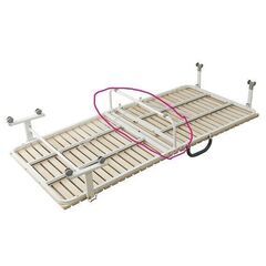 【ジャンク】ニトリ シングル 折りたたみ桐すのこパイプベッド(BLNC)の画像